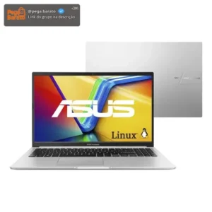 Notebook ASUS Vivobook 15 M1502YA AMD Ryzen 7 5825U 16GB Ram 512GB SSD Linux KeepOS 15,6" FHD Cool Silver - NJ612 - Imagem 1