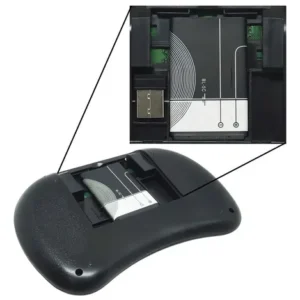 Mini Controle Led Teclado Sem Fio Smart Tv Box Netflix Cor Do Teclado Preto Exbom Bk-bti8 - Imagem 11