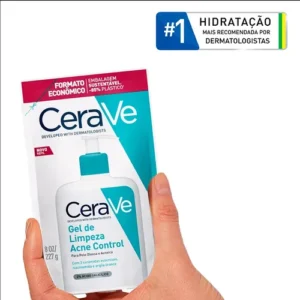 Refil Gel de Limpeza Facial Antiacne Pele Oleosa, Acne Control CeraVe, 227g - Imagem 11