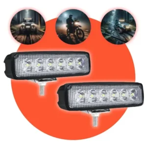Kit 2 Farol De Milha Led Mini Barra 6 Leds 18w 12v - Imagem 13