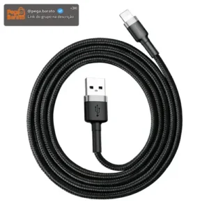 Cabo Usb P/ Lightning Baseus Cafule 2.4a 1m iPhone - Imagem 1