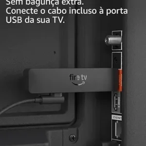 Amazon 2ª Geração Fire Tv Stick Hd Ger 26 Preto De Voz - Imagem 4