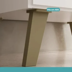 Armário De Cozinha Completa Modulada 270cm Com Armário E Balcão Atlanta Total Carraro Branca - Imagem 11