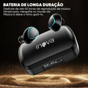 Fone De Ouvido Esportivo Sem Fio Tws Com Carregador Portátil - Imagem 5