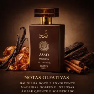 Perfume Árabe Asad Bourbon Original Masculino 100ml Isabelle - Imagem 6