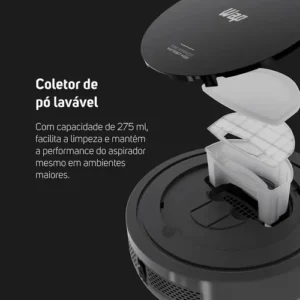 WAP Robô W200 Aspirador Robô 3 em 1 Varre Aspira Passa Pano Bivolt - Imagem 5