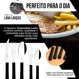 Faqueiro Tramontina Aço Inox 20 Peças Jogo Talheres Presente - Imagem 4