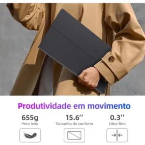 Monitor Portátil Gamer Bettdow 15.6'' Full HD 60Hz IPS Compatível 4K Preto - Imagem 3