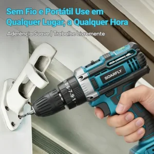 Parafusadeira Furadeira De Impacto Profissional Sem Fio 48v - Imagem 11