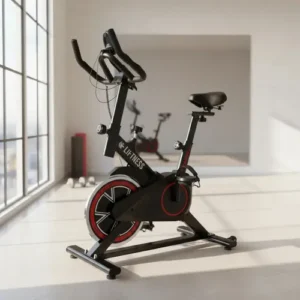 Liftness Bicicleta Ergométrica Fitness SP50PTVM Para Cardio E Musculação Academia Com Base Cor Preto E Vermelho - Imagem 12
