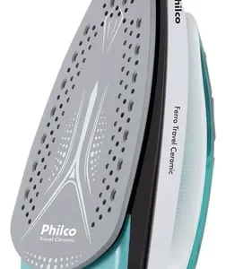 Ferro De Passar Philco Travel Ceramic Vapor Extra Bivolt Azul-turquesa - Imagem 5