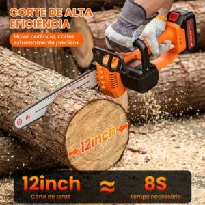 Motosserra Elétrica Brushless 12 Polegadas C/2 Baterias 48v - Imagem 6
