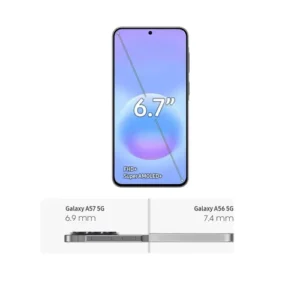 Celular Samsung Galaxy A57 5G 128GB, 8GB RAM, Câmera 50MP, IP68, Super AMOLED 6.7", Recursos AI -Cinza - Imagem 4