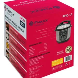 Panela De Pressão Elétrica Fmaxx Kitchen Chef 4 Litros 800w Preto - Imagem 9