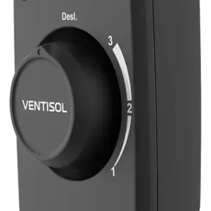 Ventilador De Parede Ventisol New Azul 3 Velocidades Estrutura Preto Diâmetro 50 Cm Material Das Pás Plástico 127 - Imagem 3