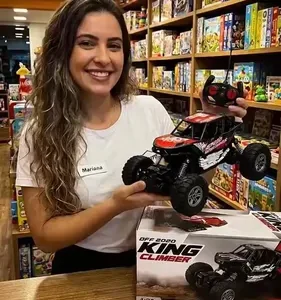 Carrinho Controle Remoto Jipe Carro Grande Off Road Com Bateria Recarregável Amortecedores Big Foot Estilo 4x4 Atacarejo Kids - Imagem 2