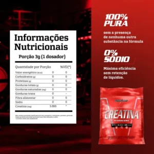 Creatina 100% Pura Pouch 1Kg Integralmédica - Imagem 4