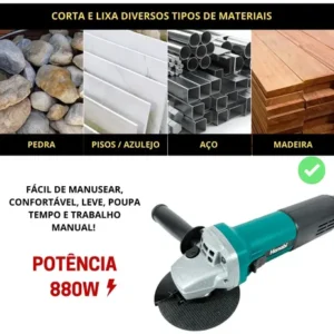 Esmerilhadeira Lixadeira Angular 880w 115mm 11000rpm - Imagem 6