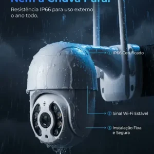Câmera De Segurança Ip Wifi A8 Full Hd Icsee Ptz 355° Com Visão Noturna Áudio Bidirecional Ip66 Monitoramento Remoto Para Celular Android E iPhone - Imagem 5