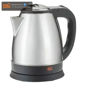 Chaleira Elétrica Inox 1,8L 1000W Aquecimento Rápido Automática - Imagem 1