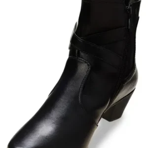 Bota Chelsea Feminina 73241 Com Cano Curto Preto Mooncity - Imagem 4