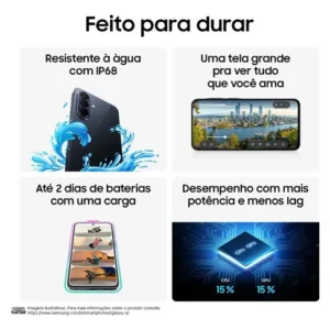 Celular Samsung Galaxy A57 5G 128GB, 8GB RAM, Recursos AI - Imagem 7
