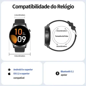 Smartwatch Kc88 Relógio Amoled Bluetooth Ip67 Esportivo - Imagem 9