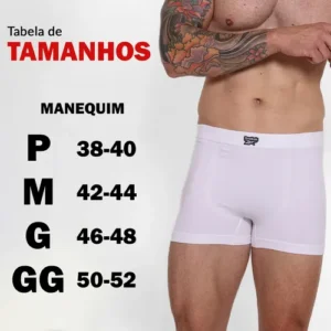 Kit 4 Cuecas Boxer Reebok Algodão Sem Costura Box Premium - Imagem 10