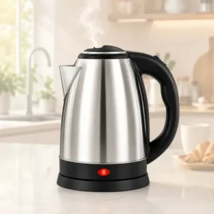 Chaleira Jarra Elétrica 1,8L Litros Em Inox Desligamento Automático Aquecimento Rápido Segura Café Chá Fácil Abertura Tampa Alça Ergométrica - Imagem 11