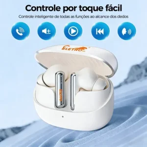 Fone De Ouvido Sem Fio Eletro mex J-87pro Tws Bluetooth 6.0, 40 Horas De Reprodução, à prova d'água IPX8, Com Microfone, Para TV, Smartphone, Laptop, Computador E Esportes Branco - Imagem 10