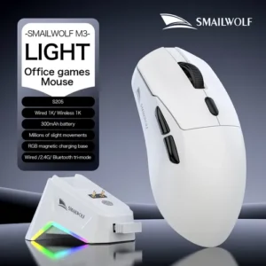 Mouse Gamer Sem Fio Smailwolf M3 Tri Mode - Imagem 7