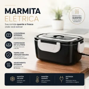 Marmita Elétrica Carro/casa 12v/24v/110v/220v Portatil - Imagem 6