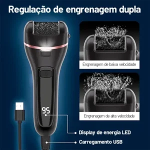 Kit 18 Lixador Para Pés Elétrico Esfoliante Removedor Calos - Imagem 8