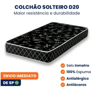 Colchão Solteiro Confort Max 188x88 Cm D20- Libélula Moveis - Imagem 4