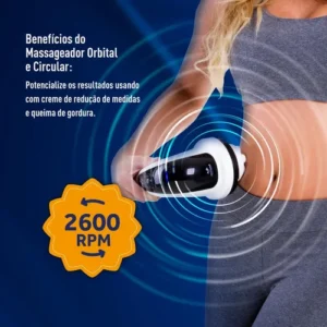 Relaxmedic Massageador Elétrico Orbital 2600 Rotações - Cor Branco - Imagem 8