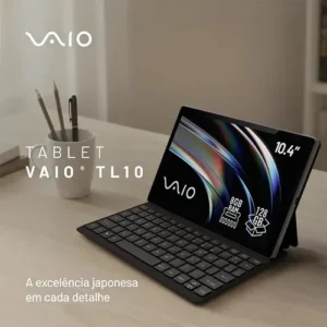 Tablet VAIO TL10 8GB 128GB Octa-Core, Tela 10.4” 2K, 4G WiFi, Câmera 8MP + Selfie 5MP, 7000mAh, Android 13, com Teclado de Conexão Inteligente – Preto - Imagem 6