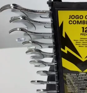 Kit Ferramentas The Black Tools com Jogo de Soquetes 40 Peças e Chaves Combinadas de 6 a 22mm - Imagem 2
