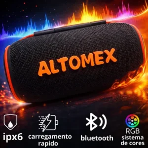 Caixa Caixinha De Som Bluetooth Pendrive Fm Sd Portátil Ipx6 - Imagem 3