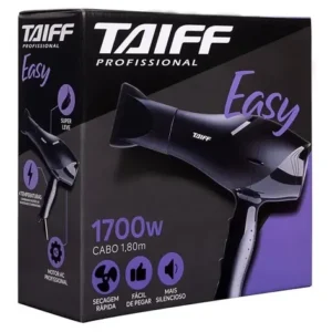 Secador De Cabelos Motor Ac Profissional Easy 1700w Taiff Preto - Imagem 5