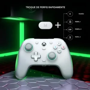 Controle GameSir G7 SE com Fio para Xbox One Series S X PC Hall Effect Botões Mecânicos Cor Branco - Imagem 6