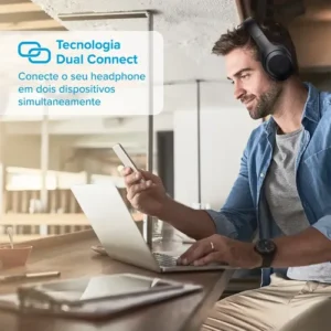 Headphone Bluetooth Bass 300 I2go Até 10h De Bateria Cor Preto - Imagem 6