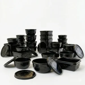 Kit 21 Potes Plásticos Com Tampa Tamanhos Variados Livre Bpa - Imagem 2