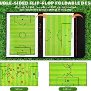 Kit Prancheta Quadro Tática Magnética Para Campo Futebol - Imagem 5