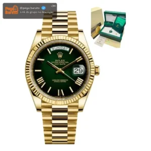 Relógio Rolex Day-date Automático Vidro Safira - Imagem 1
