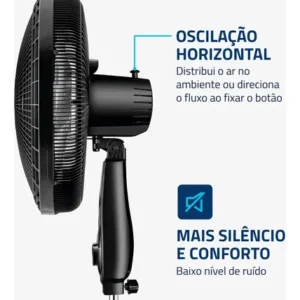 Ventilador de Coluna 40cm Super Power VSP40C 6 Pás 3 Velocidades Mondial - Imagem 3