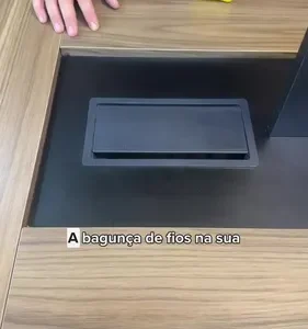 Caixa Tomada Embutir Mesa Com 4 Tomadas Full - Imagem 12