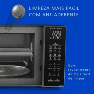 Microondas Panasonic Dupla Refeição 34L Black Glass - NN-ST66NBRU - Imagem 5
