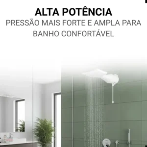 Chuveiro Ducha Lorenzetti Loren Shower Ultra Branco 7500W 220V - Imagem 6