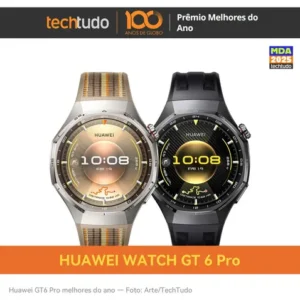 Smartwatch HUAWEI WATCH GT 6 Pro 46mm Bateria com Autonomia de Até 21 Dias Mais de 100 Modos Esportivos Corrida de Trilha Golfe Ciclismo Análise de ECG Compatível com iOS e Android GPS Preto - Imagem 3