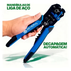 Alicate Desencapador e Crimpador Several Automático de 8" para Fios de 0.2 a 6.0 mm² - Imagem 4